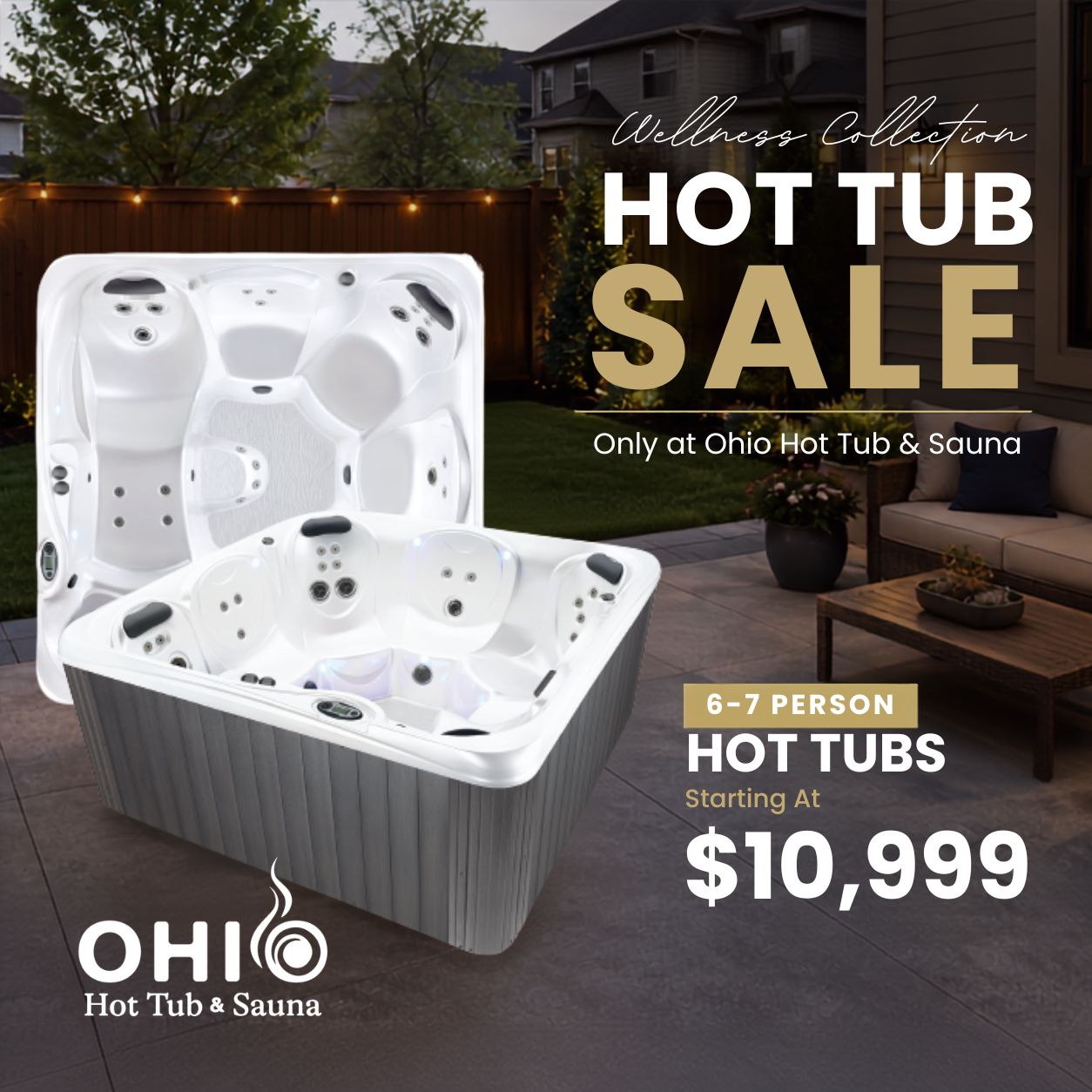 6-7 Person Hot Tubs starting at $10,999
