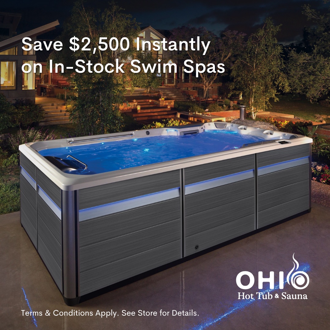 Save $2,500 instantly on in-stock swim spas